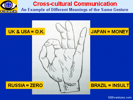 Cultural Differences: Difference Meanings of the same gesture