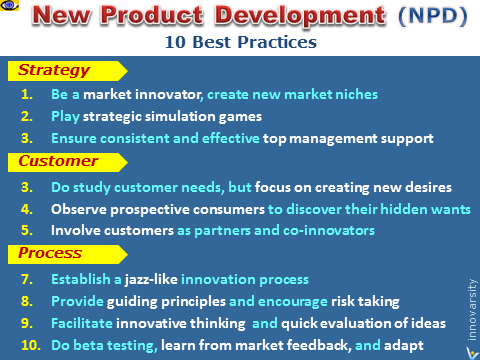 Dream Product Developmet: 10 Best t NPD Innovation Practices